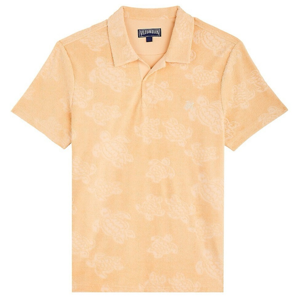 Vilebrequin Debossed Toweling Polo Shirt Dune Men’s S / Women’s M